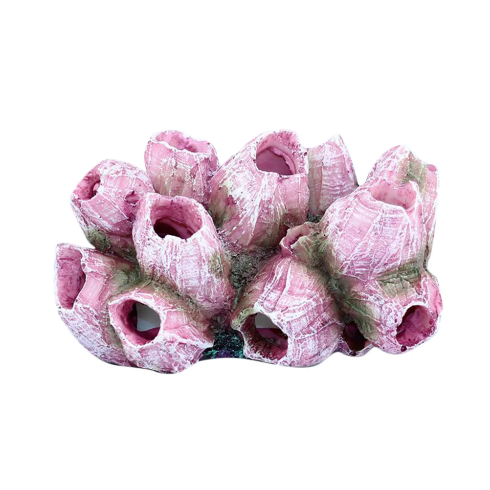 Creative Aquarium Ornament Imitation Sea Anemone Coral Decor for Fish Tank Resin Craft Scenery Enhancement Safe for Fish and Low