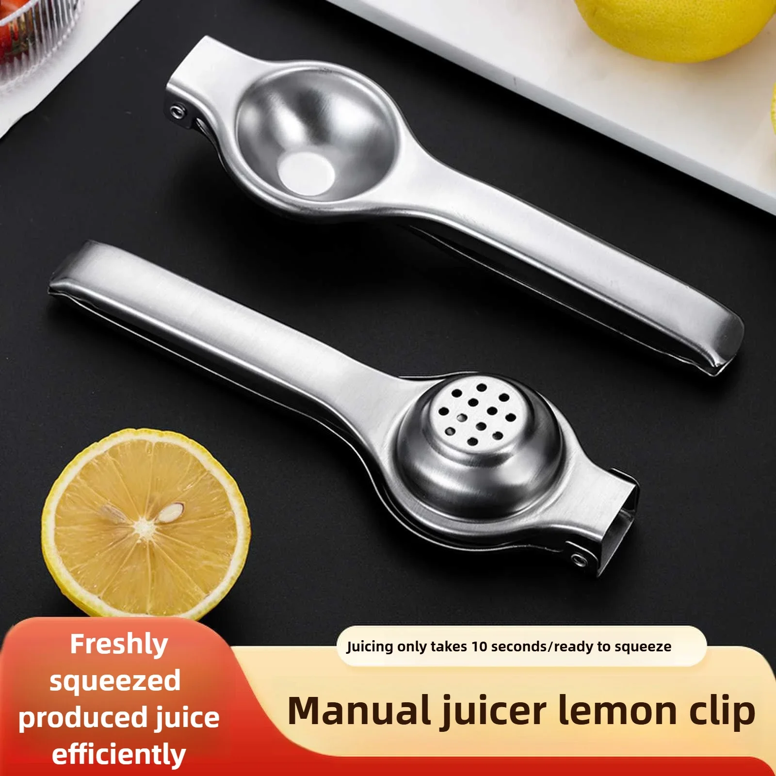 Stainless Steel Juicer Multi Function Portable Fruit Press Lemon Squeezer Orange Juice Press Manual Lemon Clip Fresh Juice Maker
