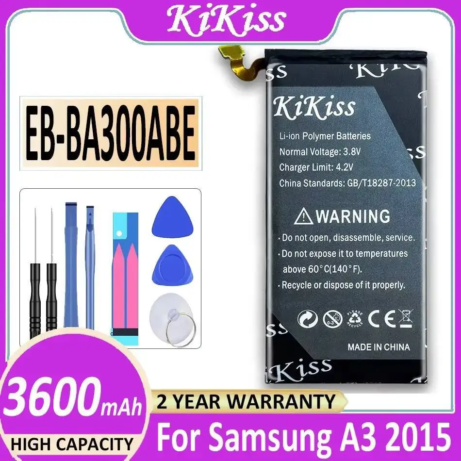 

Mobile Phone Battery High-Capacity 3600Mah EB-BA300ABE For Samsung Galaxy A3 2015 Version A300 A3000 Reliable Power