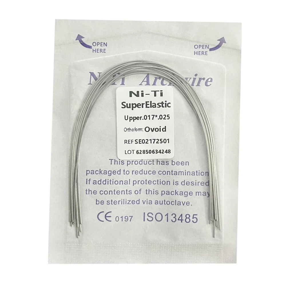 10pcs/Pack Dental Orthodontic Arch Wires NITI  Round / Rectangular Oval Form Ortho Arch Wire Dentist Tool