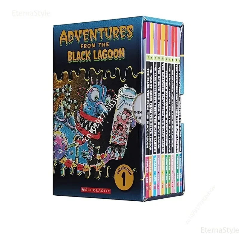 

10 Books/set Black Lagoon Adventures English Black Lake Primary School Adventures Series 1