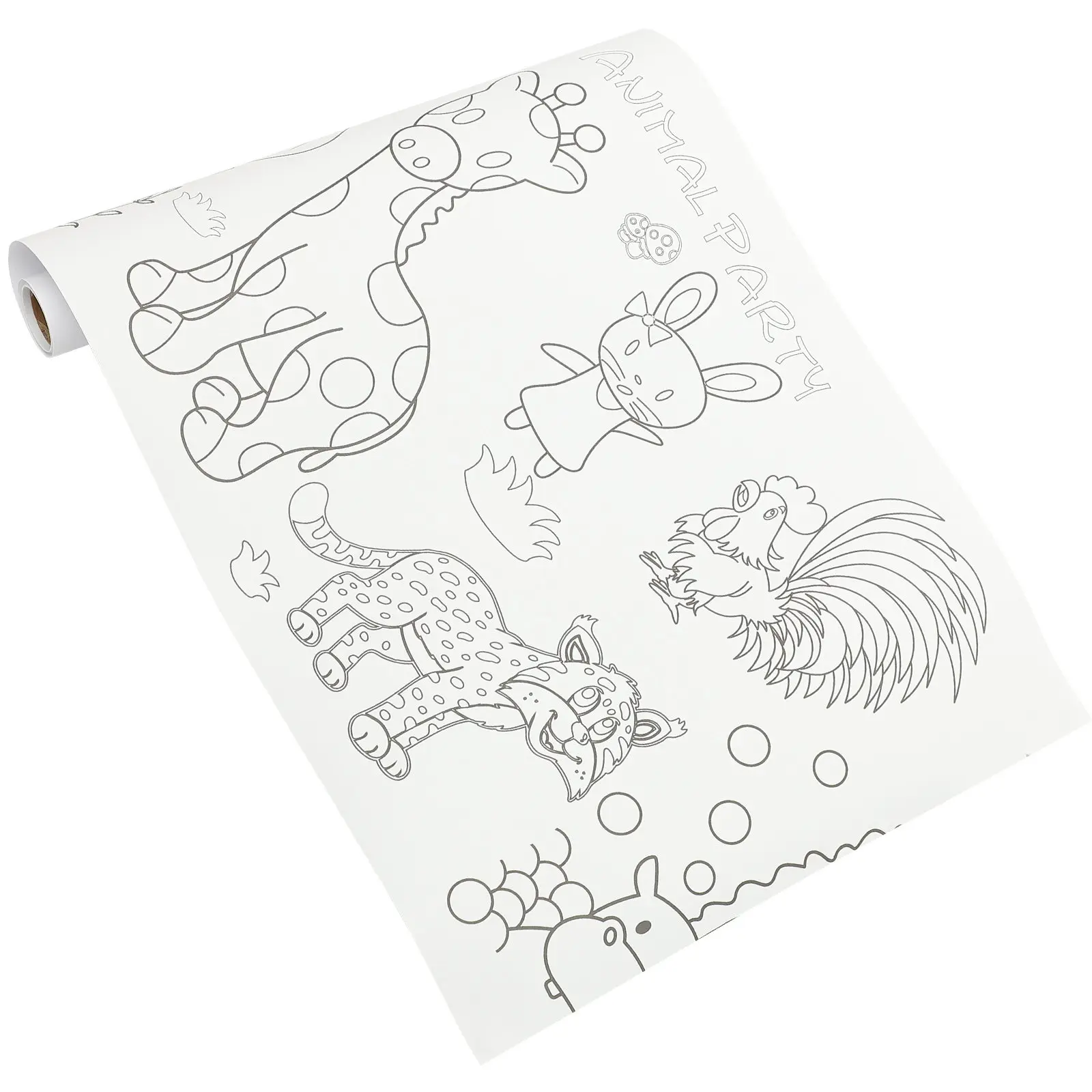 Coloring Poster Jumbo DIY Graffiti Painting Roll for Sketching Drawing Wall Decor Fun Learning Activity Sheet