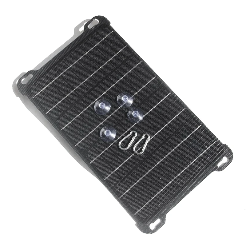 15W 5V/18V Solar Panel Polysilicon Panels Outdoor Solar Battery Charger Type-C USB DC Output For Mobile Phone Charger