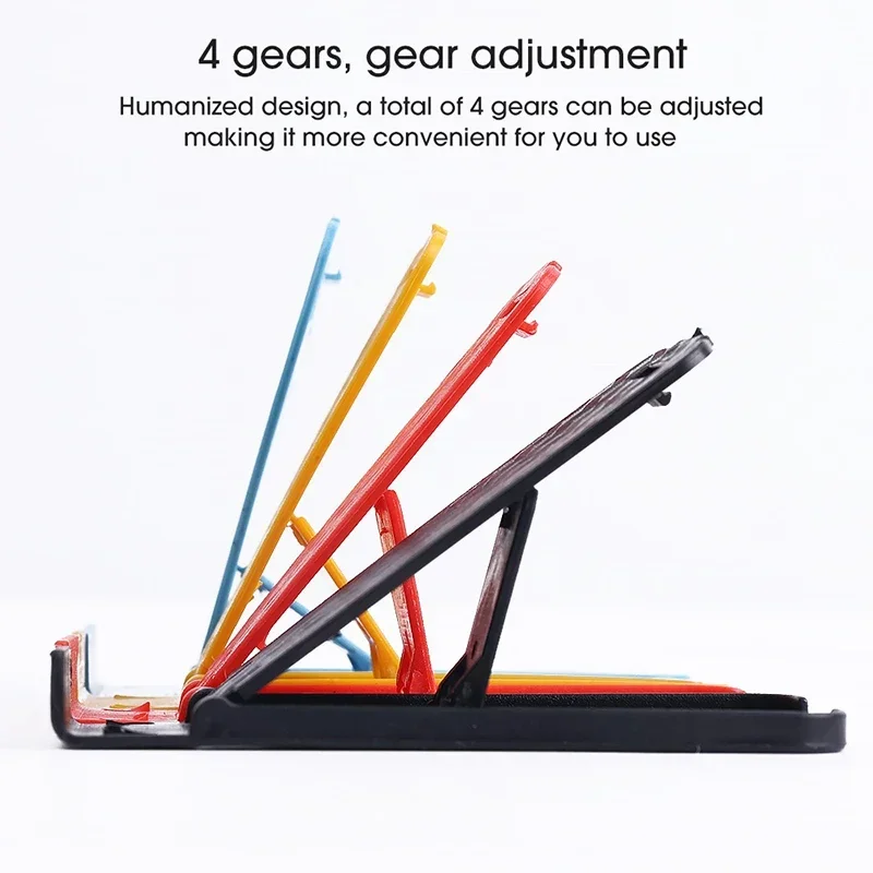 【Fast Delivery】【5pcs】Assorted Color Mini Phone Bracket Foldable Phone Holder 5 Angles Adjustable Desktop Phone Stand