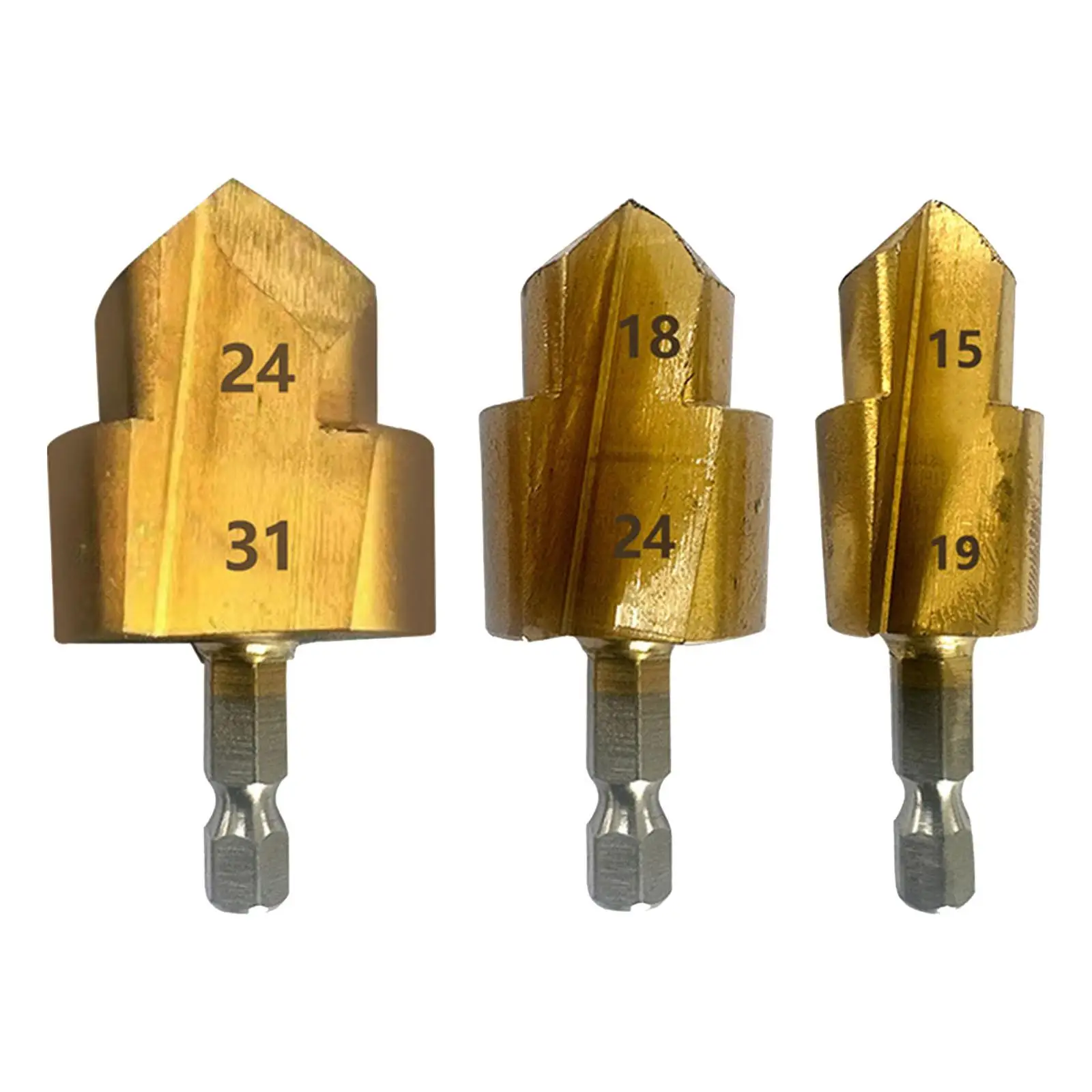 

3 Pieces3 Pack for Electric Drill Replacement Bearing Steel Ppr Lifting Stepped Drill Bit 20/25/32mm Water Pipe Connection Tool