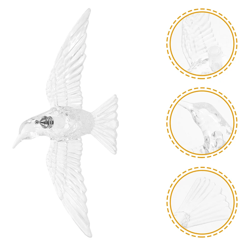 

4Pcs Acrylic Hummingbird Hanging Pendant Transparent Ornament Ceiling Decor Bedroom Living Room Party Decorations