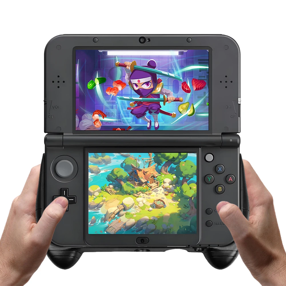 Hand Grip Handle Stand with Kick-Stand Handle Console Grip Game Controller Case Hand Grip Holder for New 3DS XL LL view 3