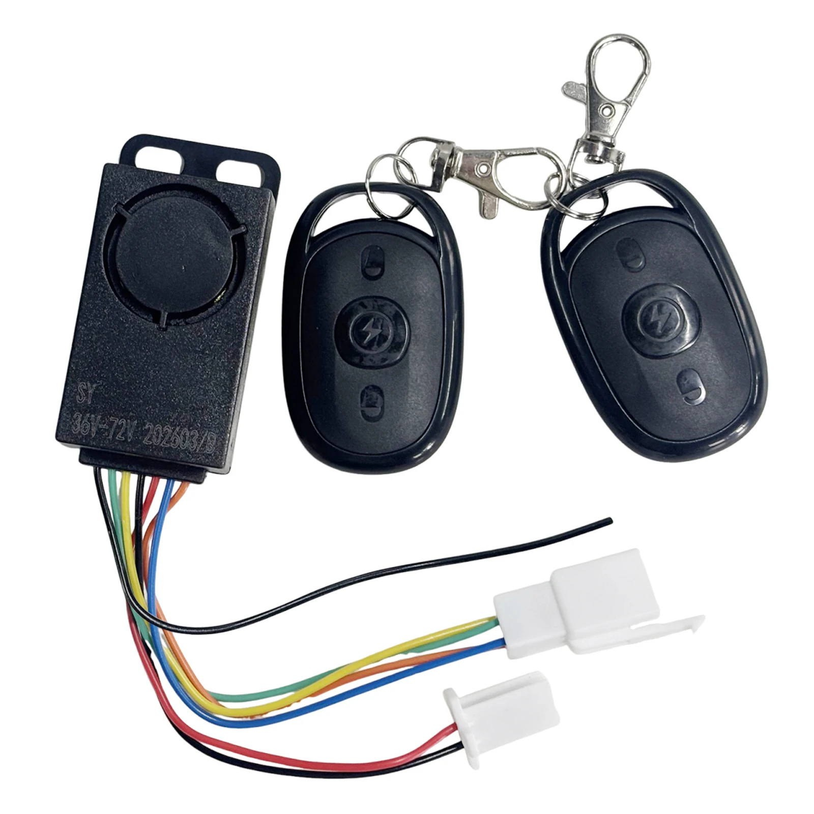 Anti-theft Alarm System Intelligent Safety 8-72V E-bike Alarm Wireless Remote Control for Electric Scooter Security Alarm Device