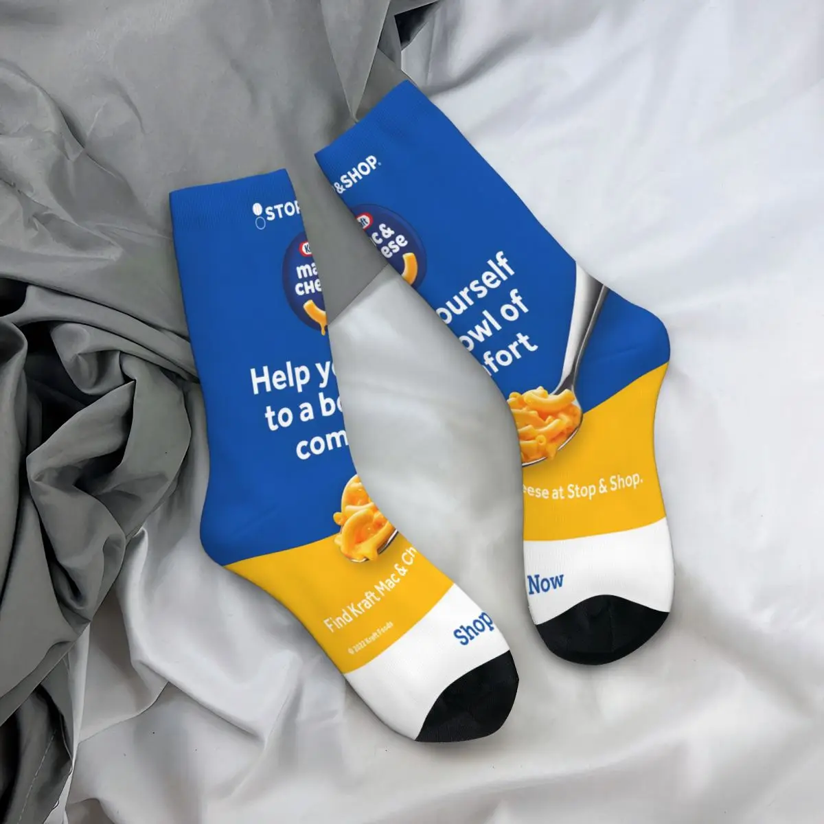 Kraft Macaroni and Cheese Dinner Fills The Belly. Feeds The Soul Men Women Socks Cycling Novelty Spring Summer Autumn Winter