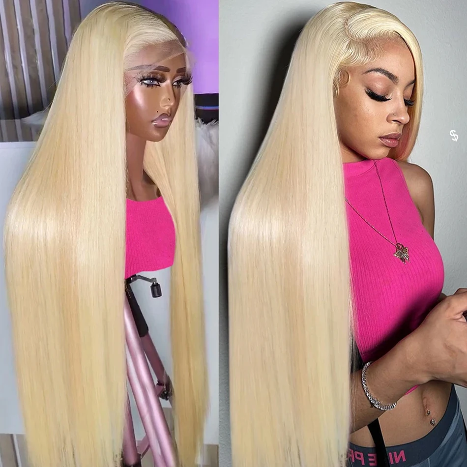 Melodie 613 HD Blonde 250% Straight 5x5 Glueless Ready To Wear 30 40 Inch 13x6 Lace Front Human Hair Wigs 13x4 Lace Frontal Wig