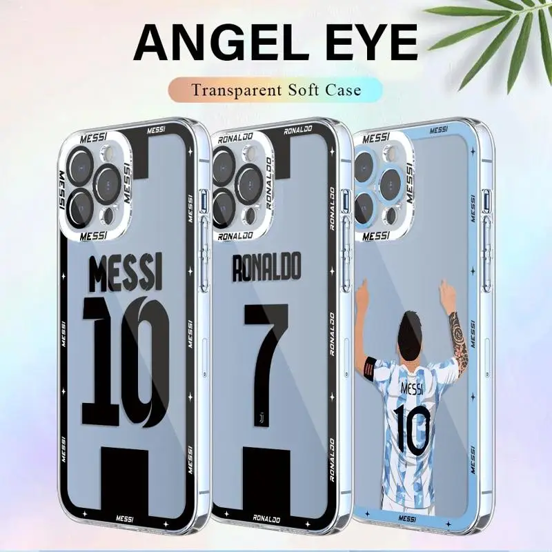 Football Spuerstar M-messi-CR77 Phone Case for Xiaomi Mi 11 Lite 11T Poco X3 NFC X5 X4 Pro 5G X4 GT M3 Pro Soft Clear Cover