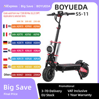 BOYUEDA S5-11 E-Scooter 6000W Dual Motor 60V38AH Battery NFC Activated App Control Escooter Silent Tires Electric Scooter