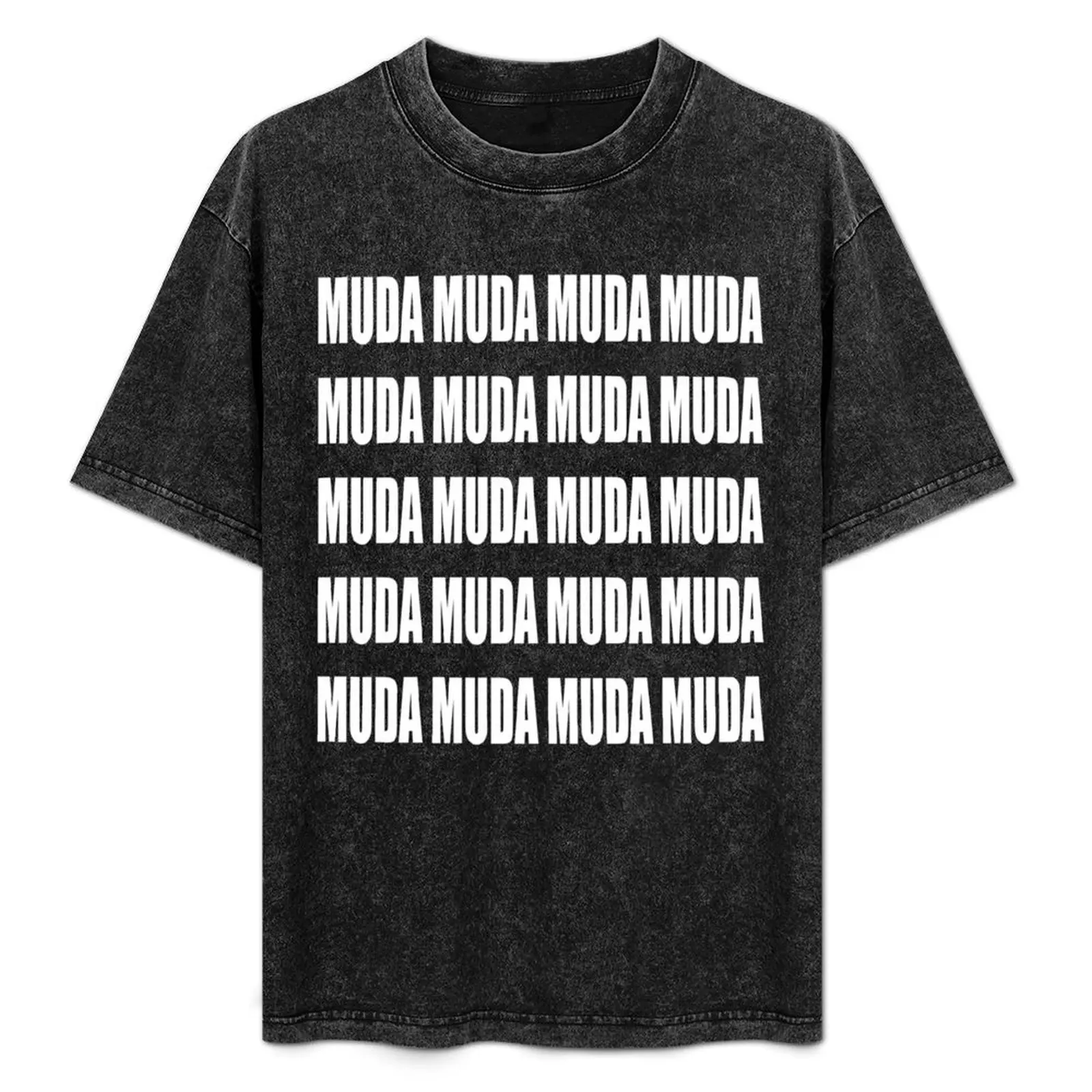 Camiseta Muda Muda Muda leve e refrescante de manga curta