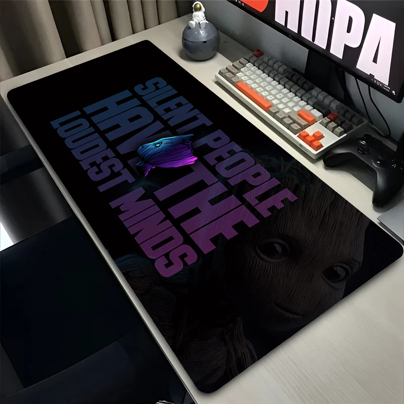 Marvel G-Groot Mouse Pad Laptop Gamer Large Mousepad Gaming Accessories Keyboard Non-Slip Mouse Mat Desk Mat Rubber Table Carpet