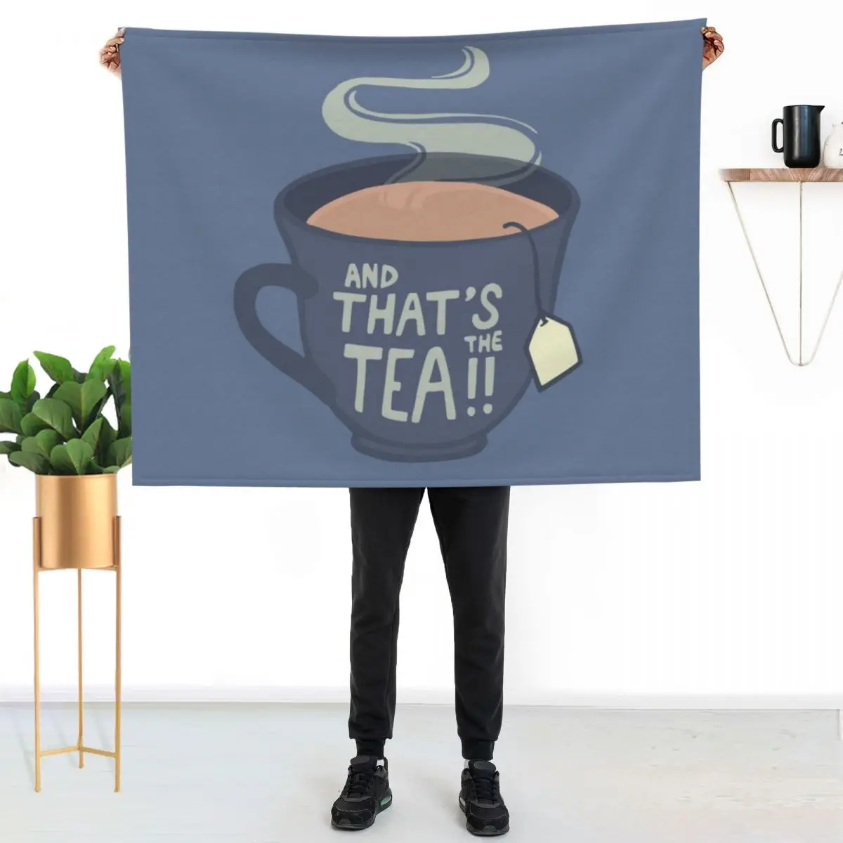 

And That's the Tea!! Throw Blanket Color Fast Cozy Throw Blanket