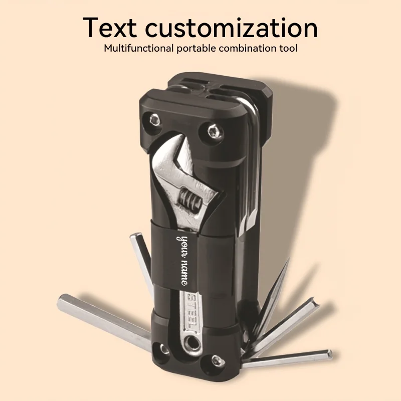 

A New Customizable Portable Multifunctional Folding Tool, Suitable for Outdoor Camping, Mountain Biking, And Motorcycle Repairs