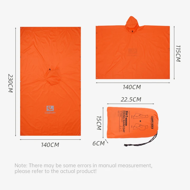 3-in-1 Waterproof Rain Poncho 3