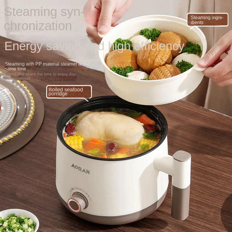 

multi-functional household small pot, student dormitory boiled noodles, electric hot pot, small mini instant noodle hot pot