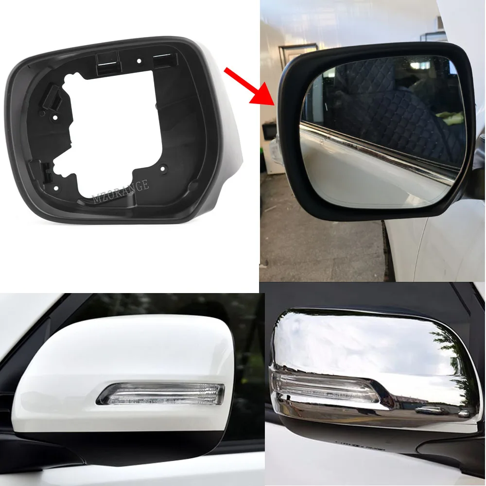 For Toyota Land Cruiser Prado LC200 FJ150 LC150 GRJ150 2009-2020 Side Mirror Frame Holder Replace Trim Housing cover Accessories