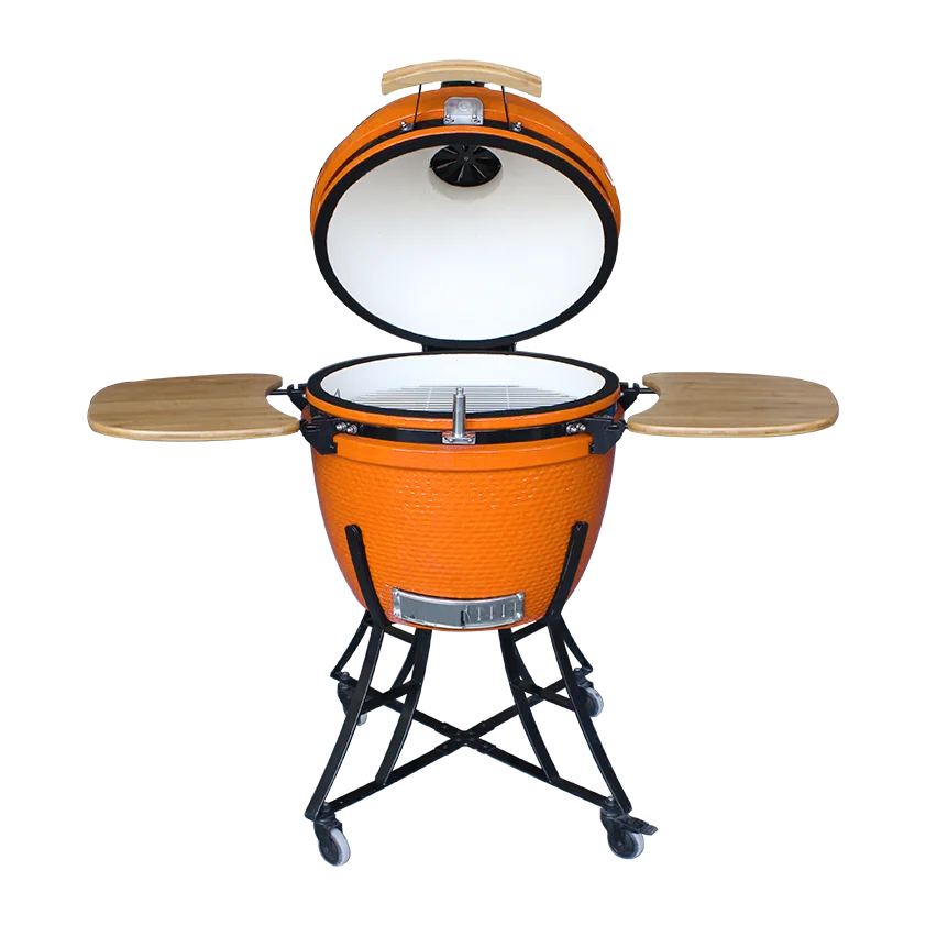 

Большая 24-дюймовая керамическая коптильня-барбекю Kamado с угольным топливом, кухонное использование на открытом воздухе, трендовые товары в 2025 году