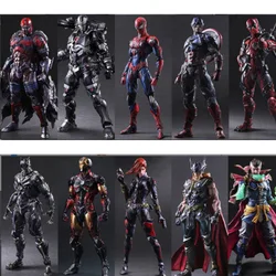 Play Arts Final Fantasy Vincent Valentine Cloud Strife Marvel Deadpool Batman Iron Man Wolverine Action Figures Anime Super Hero