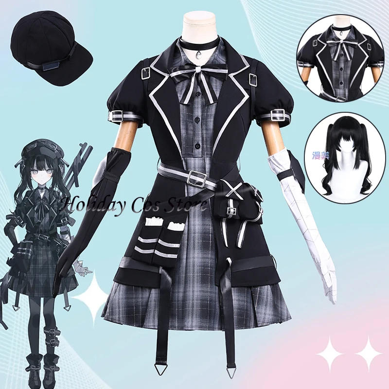 

Anime Magical Girl Witch Trials Nanoka Kurobe Cosplay Costume Wig Uniform Hat Headwear Halloween Carnival Party For Women Girls
