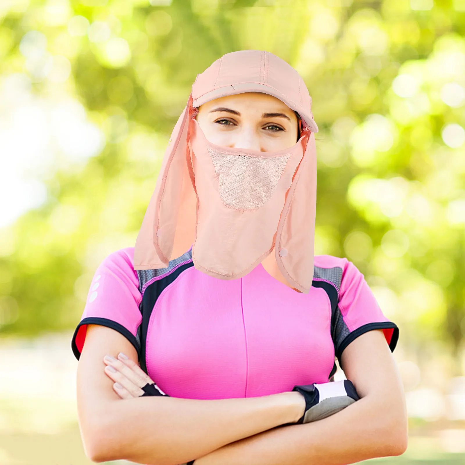 

Quick-Dry Sun Hat with Neck Flap Breathable Lightweight Portable Folding Outdoor Hiking Camping Fishing Travel Hat Uv Protection