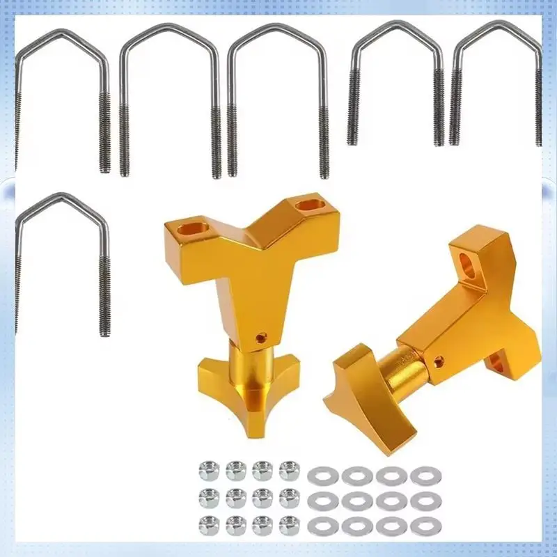 

AM-High Lift Universal Mount 1-2.5Inch For Front Tube Adjustable Jack Tube Bracket For Jeep Wrangler JK TJ Roof Rack Front