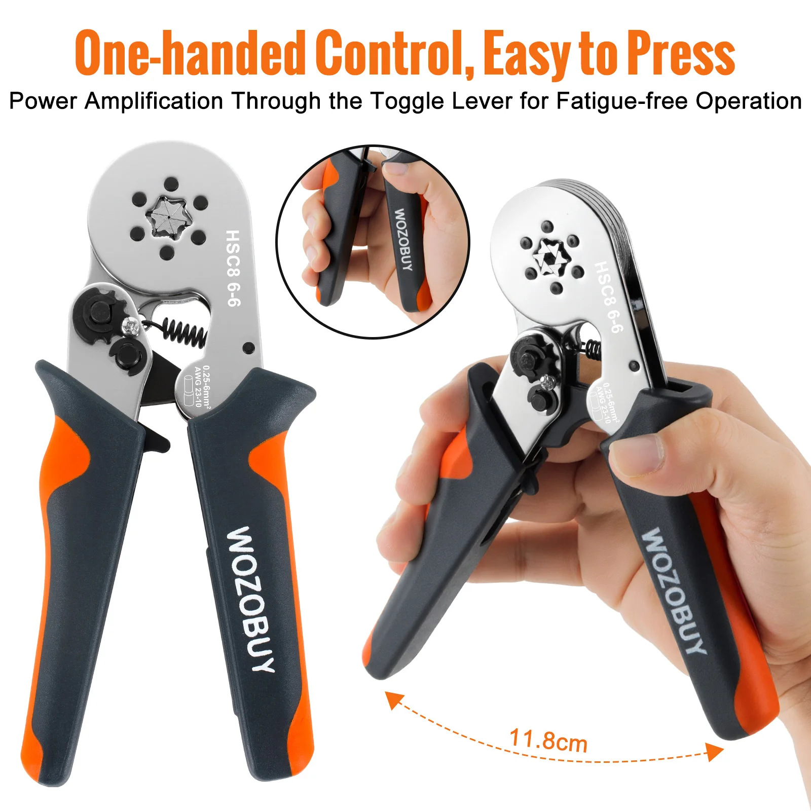 Ferrule Crimping Tool HSC8 6-4/6-6 Electrical Crimper Plier For Wire End Crimp Tube Terminals Electrical Circuit Repair