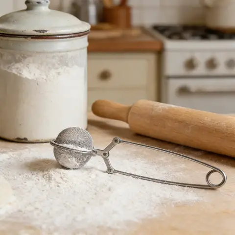 2Pcs Home Flour Sieve Stainless Steel Powder Strainer Kitchen Tool Baking Filter for Family Restaurant Use Powder Sifter