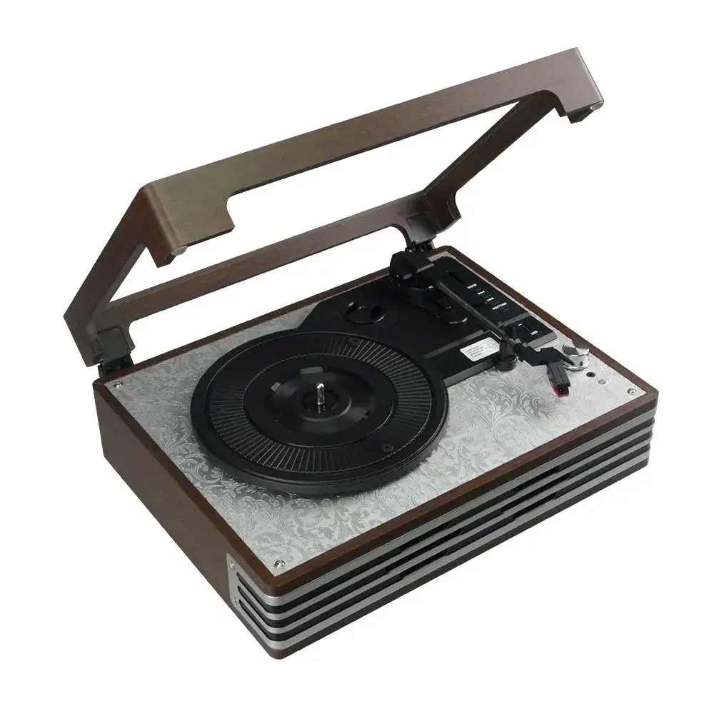 Vofull Best Selling Vintage Record Player Radio Modern Design Mini Computer MP3 USB SD Disk Player Vinyl Radio