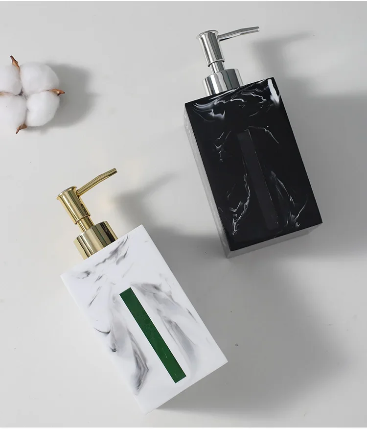 500ml marble soap dispenser ceramic bathroom shower gel shampoo bottle press lotion bottle bathroom accessories