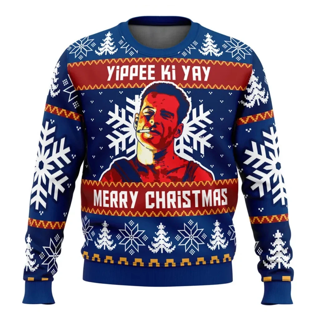 

Yipee Ki Yay It's Christmas Die Hard Ugly Christmas Hoodie 2026 New Fashion Men's Hoodie Women's Sweater Sportswear