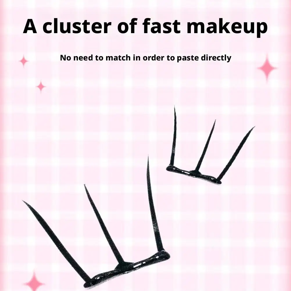 ขนตาปลอมแบบ DIY รูปอุ้งเท้าแมวสุดน่ารัก สไตล์เกาหลี สำหรับแต่งหน้าแบบธรรมชาติ พร้อมอุปกรณ์แต่งหน้าแบบ DIY ขนาดใหญ่