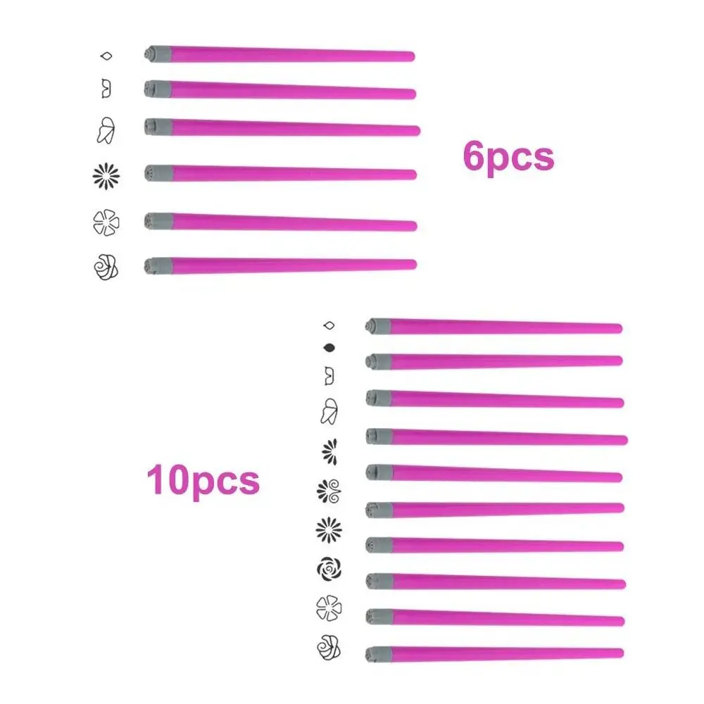 4/610/15PCS Maniküre Werkzeuge Nail art Stempel Stift Set Blume Malerei Zeichnung Nail art Pinsel Nagel Dekoration werkzeug Langlebig