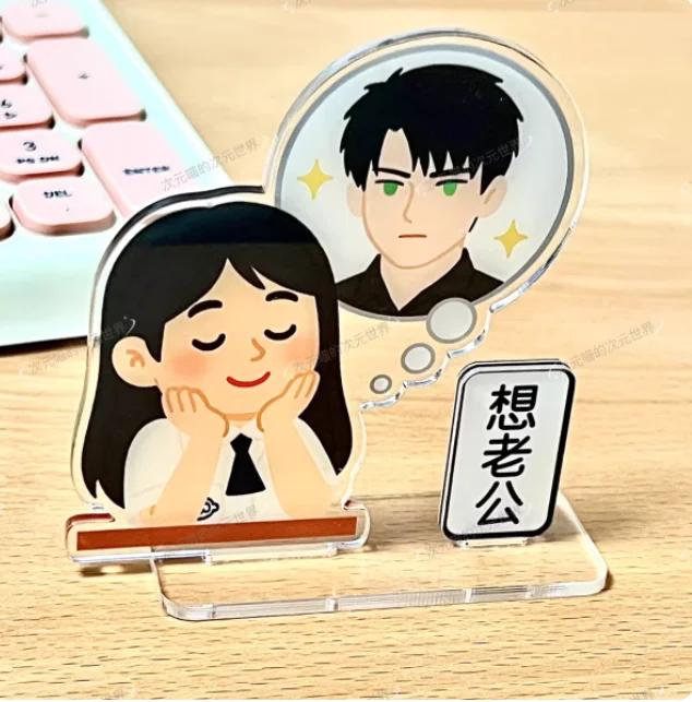 Japanese Anime Love and Deepspace Zayne 8.4cm Acrylic Stand Figure Model Plate Cosplay Collection Desktop Decor Gifts CYM