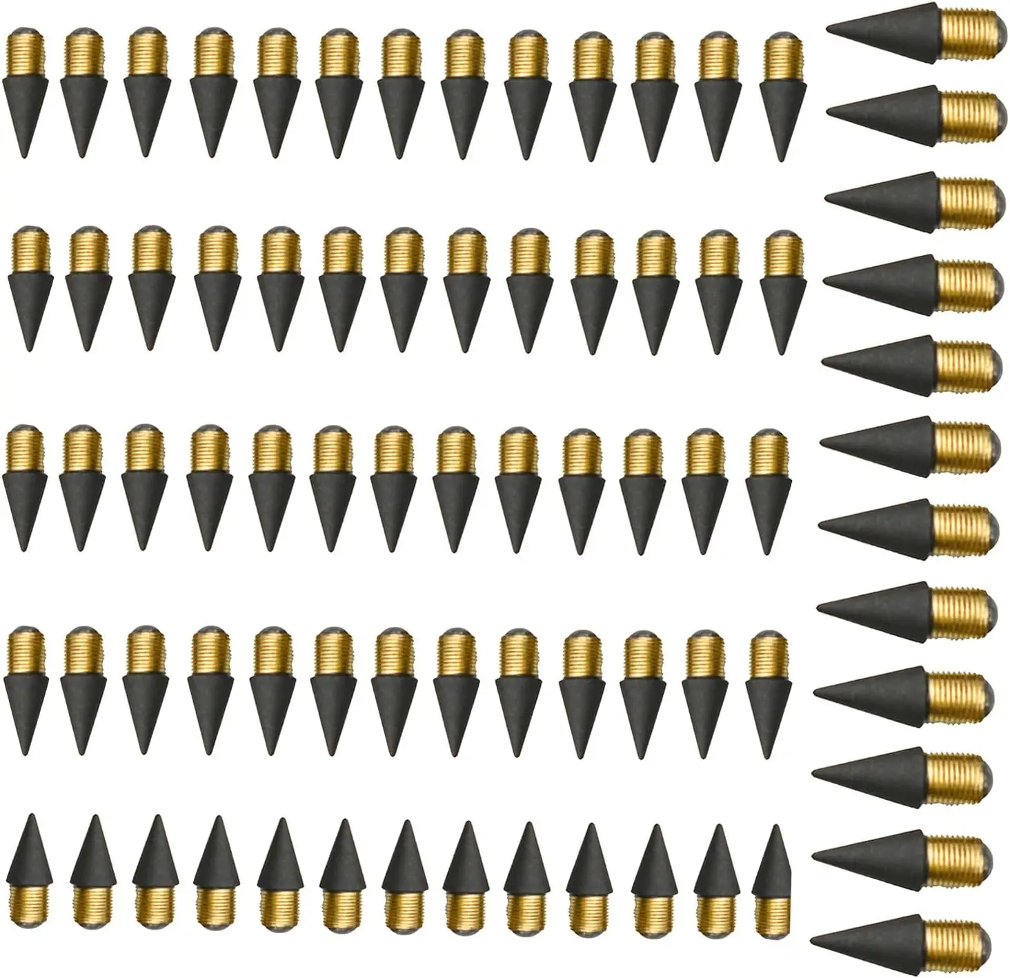 

100 Pieces Inkless Pencil Refills, Graphite Nibs for Smooth Writing and Erasing, Stationery Supplies