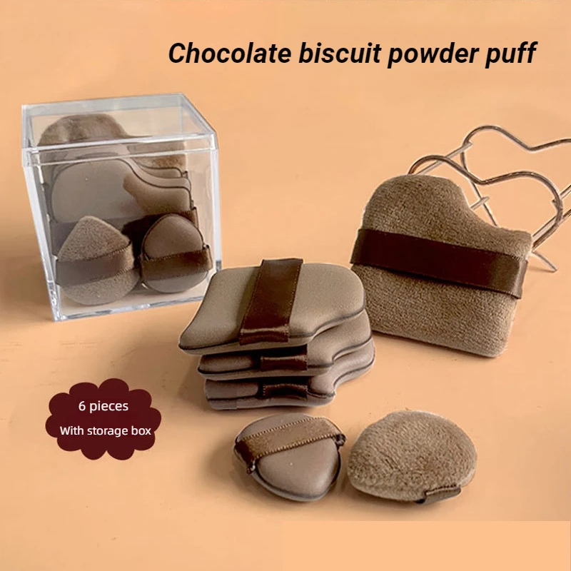 

Chocolate Powder Puff Double Sided Air Cushion Flocking Puff Mini Thumb