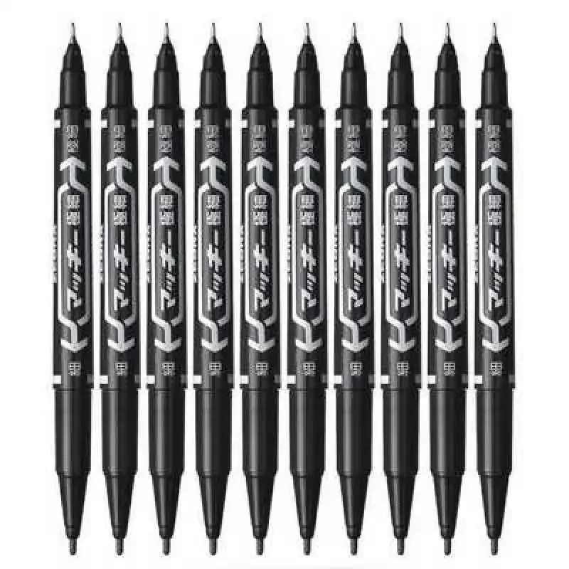 9 шт./набор, двусторонние фломастеры для рисования, 0,5 мм, 1 мм