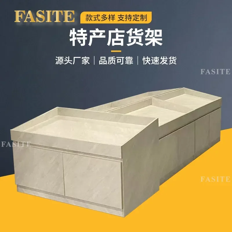 For Supermarket Bulk Food Dry Goods Fruit Vegetable Display Cabinet Single Double Sided Specialty Store Shelf Retail Gondola