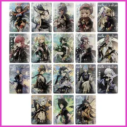 Anime Goddess Story Rare KR Refraction Game Cards Fischl Amber Lisa Noelle Klee Toys for boys Collectible Cards Birthday Present