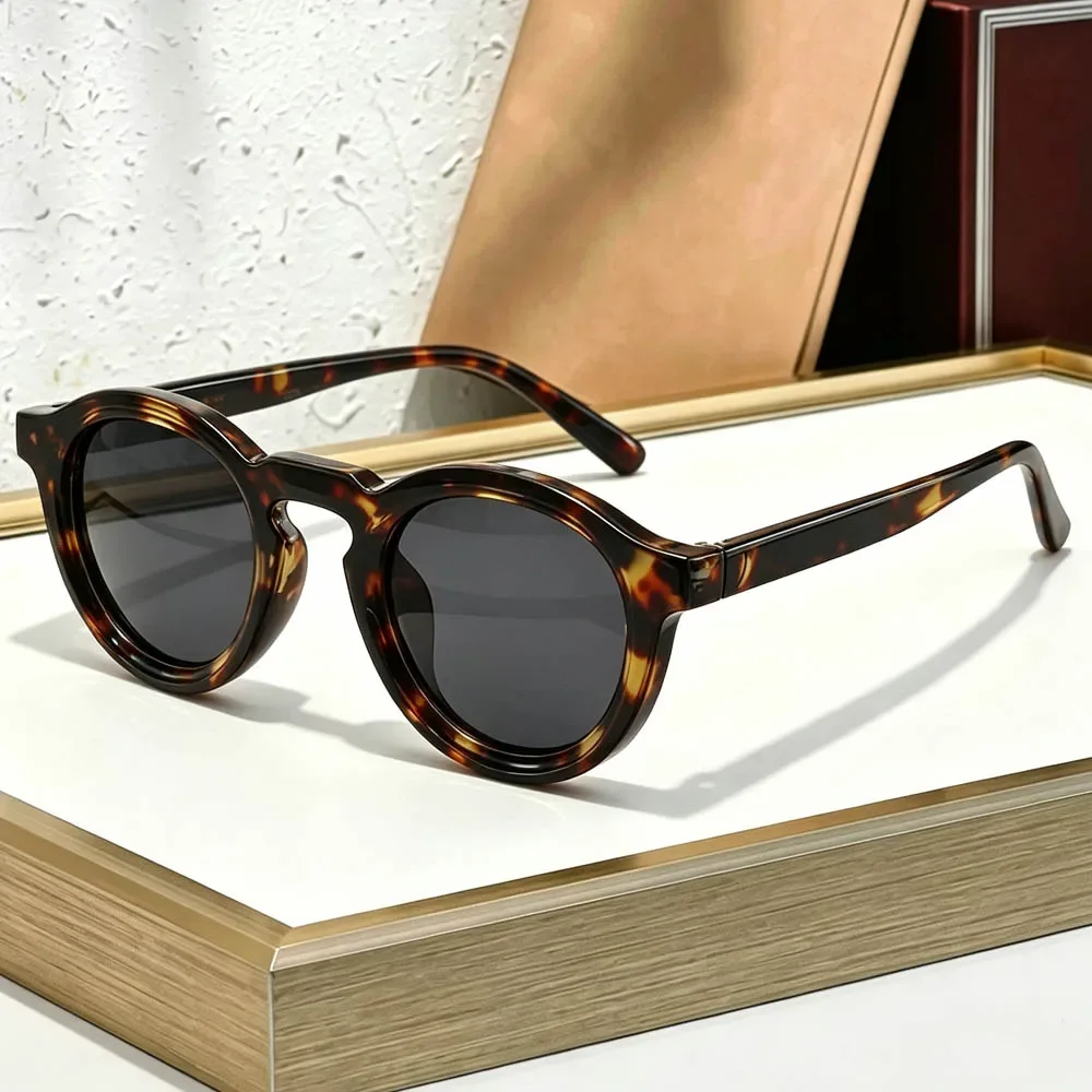 New Retro Round Small Frame Sunglasses for Women Classic High-end Men's Glasses Fashion Trend Oculos UV400 Sun Glasses