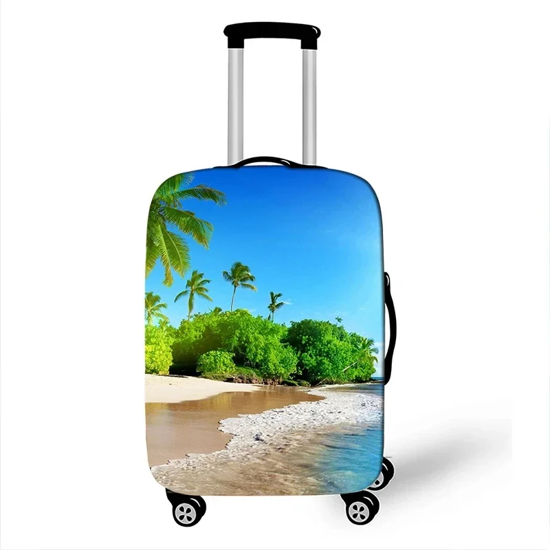 Thicken Elastic Luggage Cover Designer Map Guide Baggage Cover Travel Accessories Suitable 18-32 Inch Suitcase Case Dust Covers