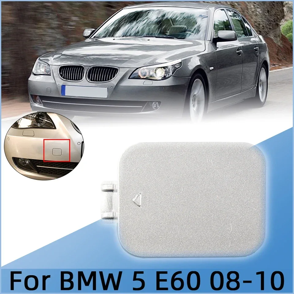 Car Accessories For BMW 5 E60 535i 550i 528i 2008 2009 2010 51117184708 Front Bumper Tow Hook Eye Cover Cap Towing Hauling Lid