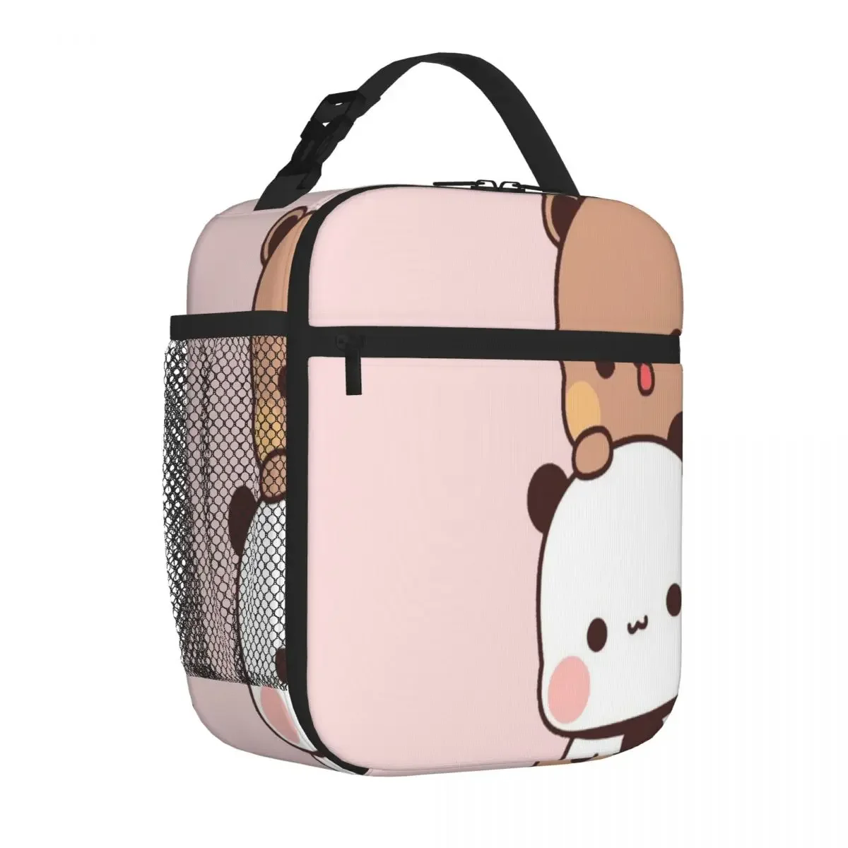 Bestselling Bubu And Dudu Peeking Cute Bear Couple Panda Yier Bubu Brownie Bear Tropical Lunch Carrier Car Travel Lunch Tote