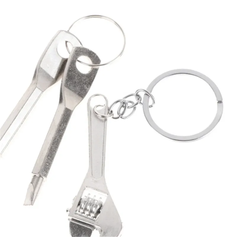 

3 шт./компл. мини-крест + плоская отвертка + гаечный ключ, набор для мотоцикла, многофункциональный мини-ключ, брелок для ключей, инструмент для ремонта велосипеда и мотоцикла