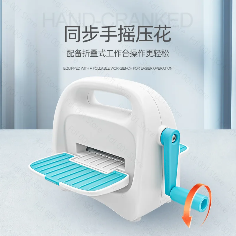 Creative Hand Crank Embossing Machine, Foldable DIY Paper Craft Die Cutting Machine for Greeting Card Making