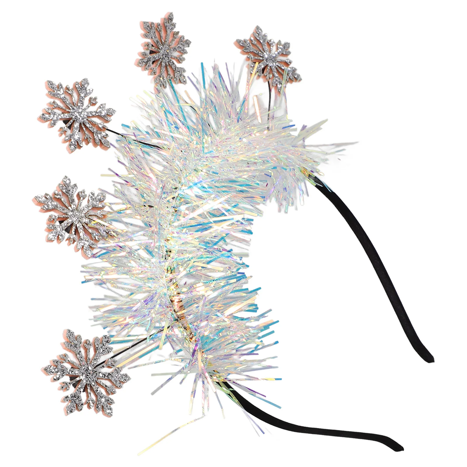 

Christmas Snowflake Glitter Hair Holiday Headbands Accessories For Women Holiday Party Photo Prop Xmas Costume Decor