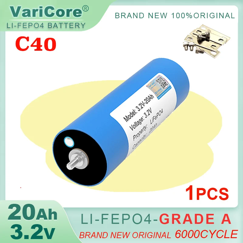 VariCore New Original 3.2V 20Ah battery pack LiFePO4 phosphate for 12V 24V Motorcycle Car motor batteries modification Grade A