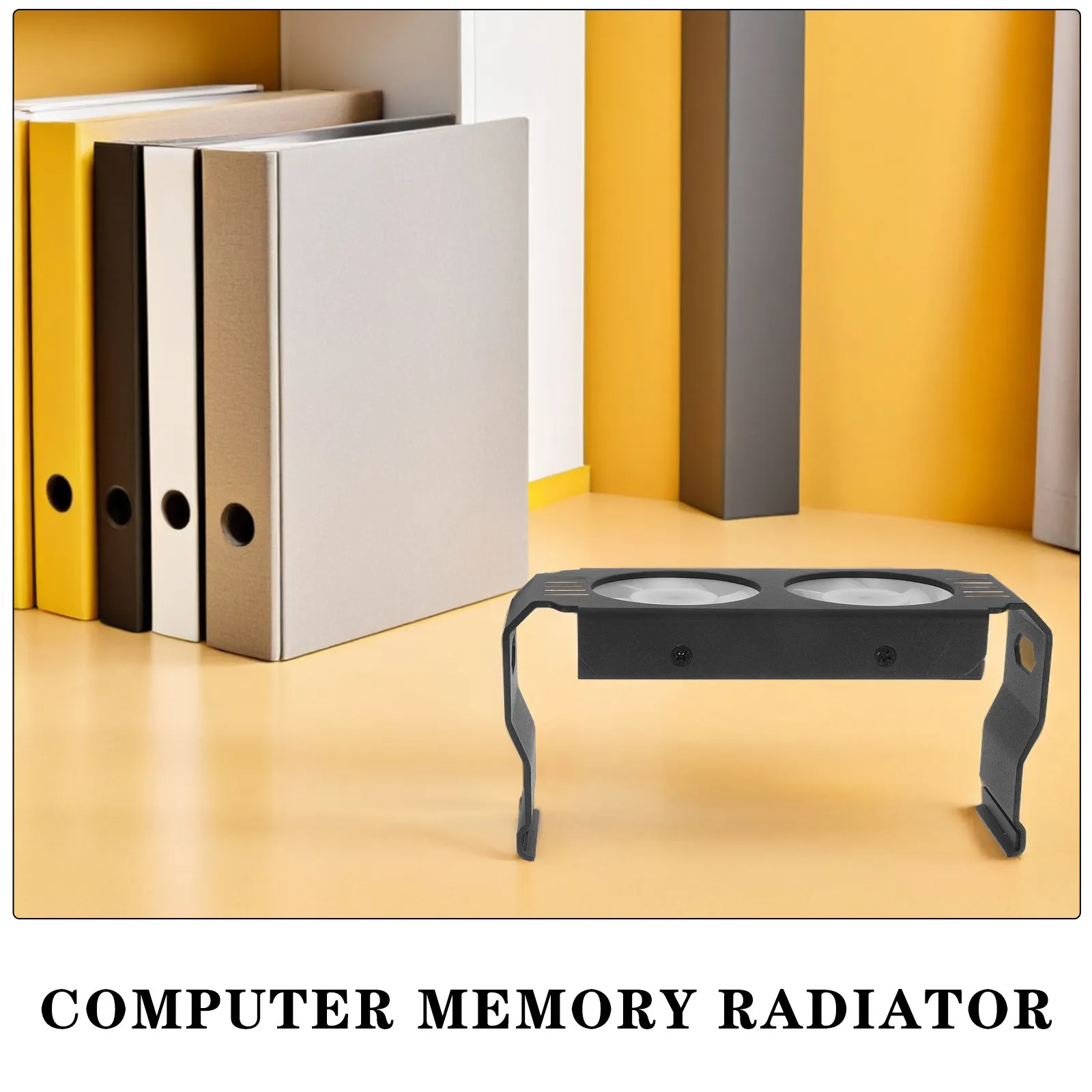 Argb Memory RAM Cooler Dual Fan Pwm Cooling Heatsink Radiator for Ddr4 Ddr5 RAM Modules Quiet 28Db Gaming Pc Memory Cooling
